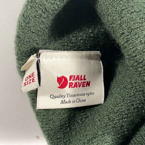 Fjallraven Kids Classic Knit Beanie Green - Picture 3 of 9